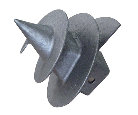 Screw anchor for construction machinery